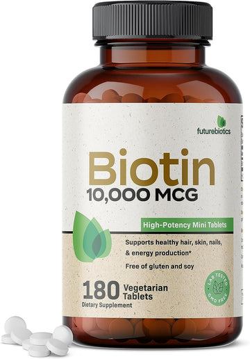 Futurebiotics Biotin 10,000 MCG High Potency Tablets Supports Healthy