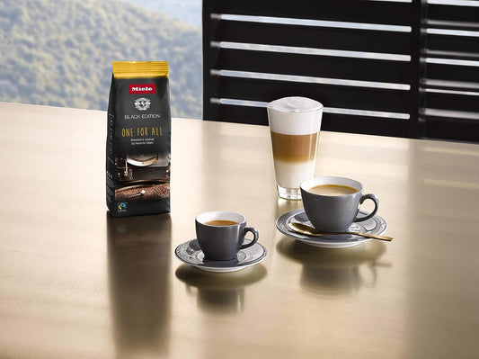 Miele Black Edition One For All Hand-Selected & Hand-Roasted Whole Coffee Beans - USDA Organic, Fair Trade Certified , 2 Pack