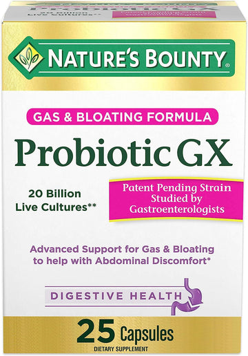 Nature'S Bounty Probiotic, For Occasional Gas And Bloating Dietary Formula, Dietary Supplement, Helps With Abdominal Dis