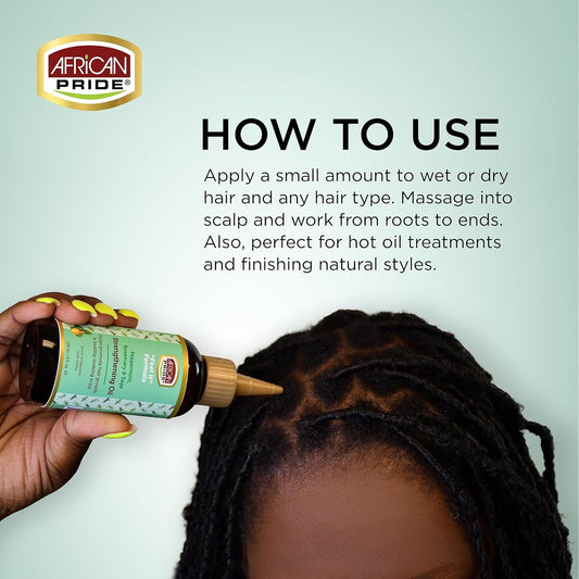 African Pride Feel It Formula, Strengthening Oil with Peppermint, Rosemary, and Sage, Helps promote Hair Growth, Nourish