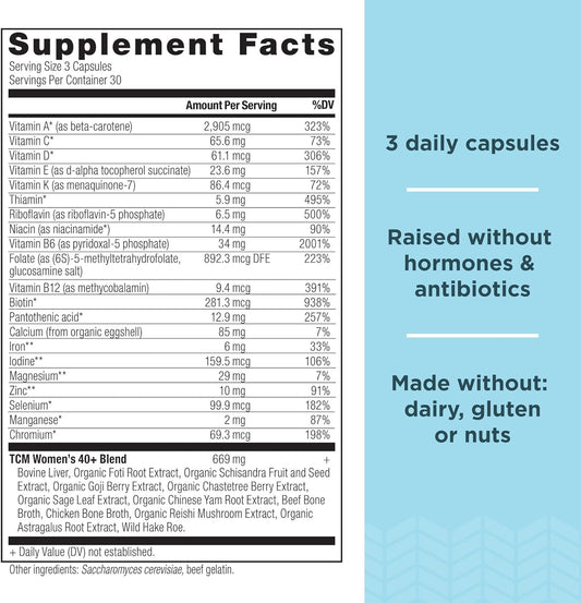 Multivitamin For Women 40+ By Ancient Nutrition, Multi Vitamin And Imm