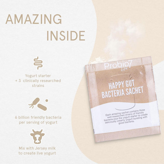 Yogurt Starter Cultures - Probio7 Happy Gut | Contains 3 Clinically Re50 Grams