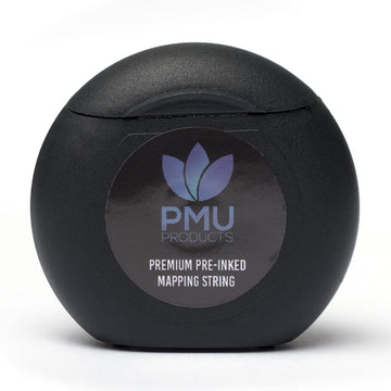 PMU Products Pre-Inked Microblading String for Brow Mapping - New Version - Microblading String with Dispenser