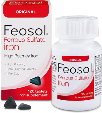 Feosol Original Iron Supplement Tablets, Non-heme, 325mg Ferrous Sulfa