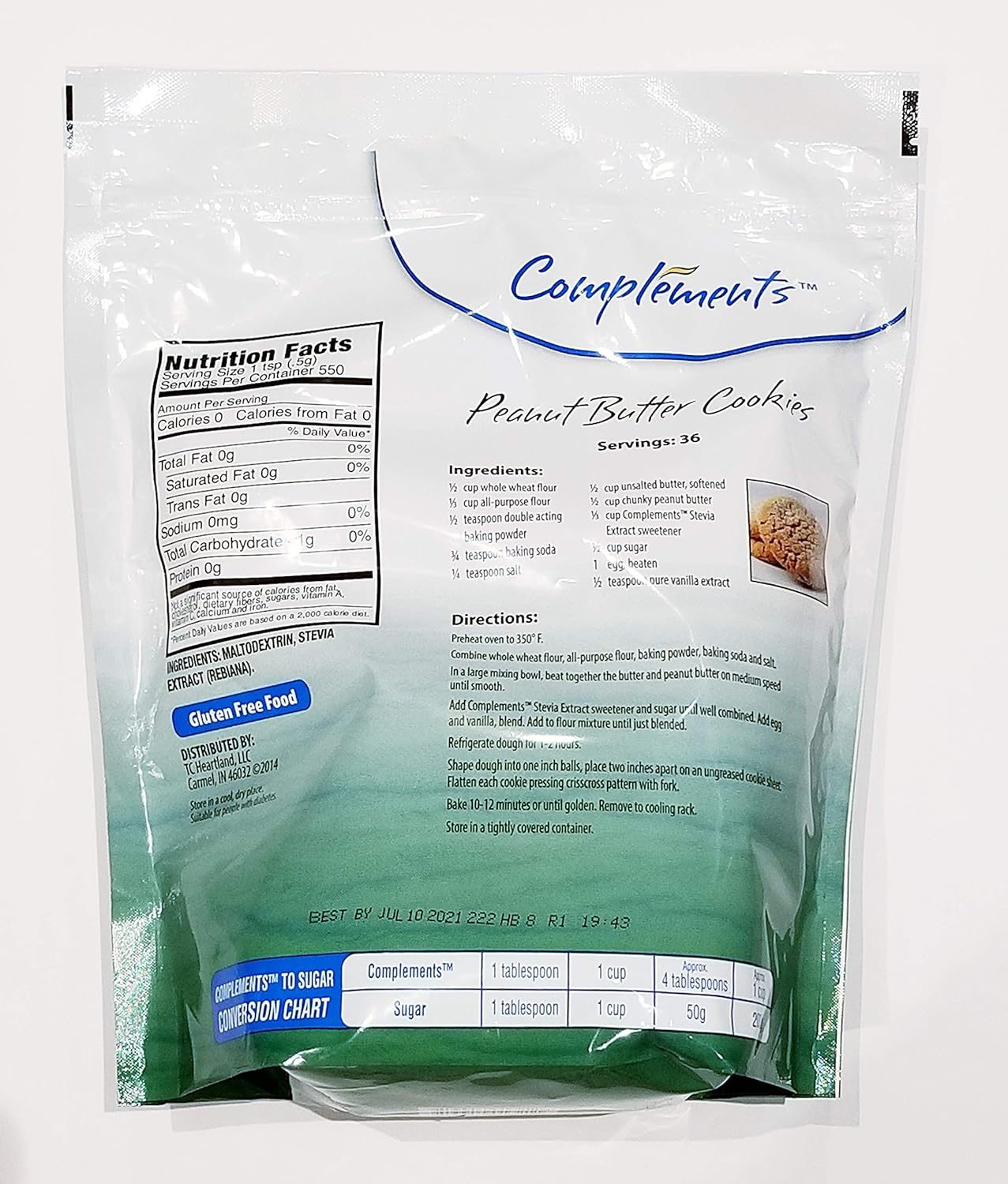 Stevia Extract by Compliments Zero Calorie Sweetener 9.7 oz