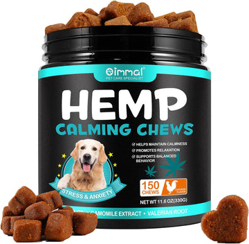 Yecuce Calming Chews for Dogs,Quiet Moments Dog Calming Treats,Help Promote Relaxation,Dogs Anxiety Stress Relief-Barkin