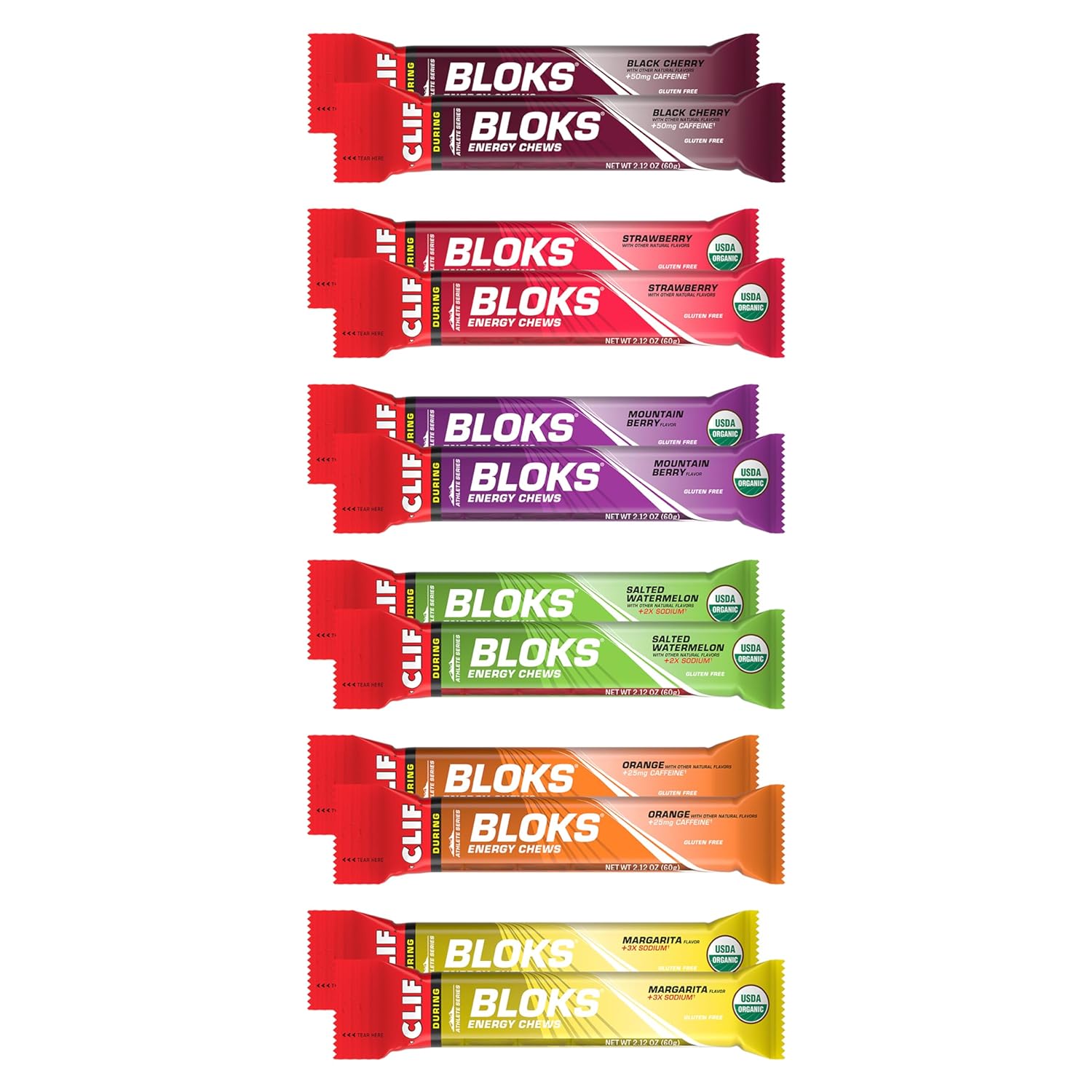 Clif Bloks - Energy Chews - Variety Pack - Non-Gmo - Plant Based - Fas1.59 Pounds