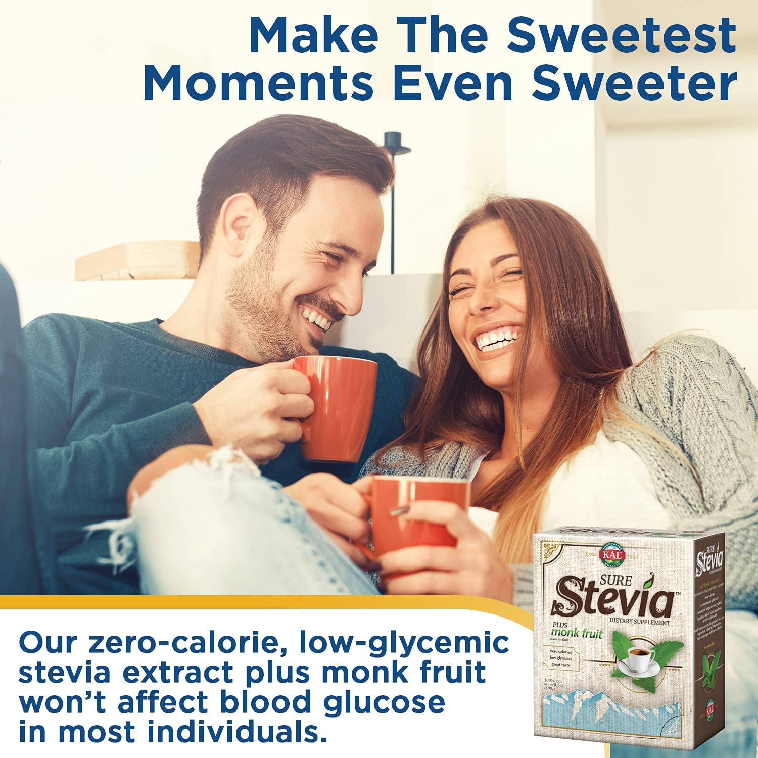 KAL® Sure Stevia™ Extract Powder Plus Monk Fruit (Luo Han) | Best-Ta