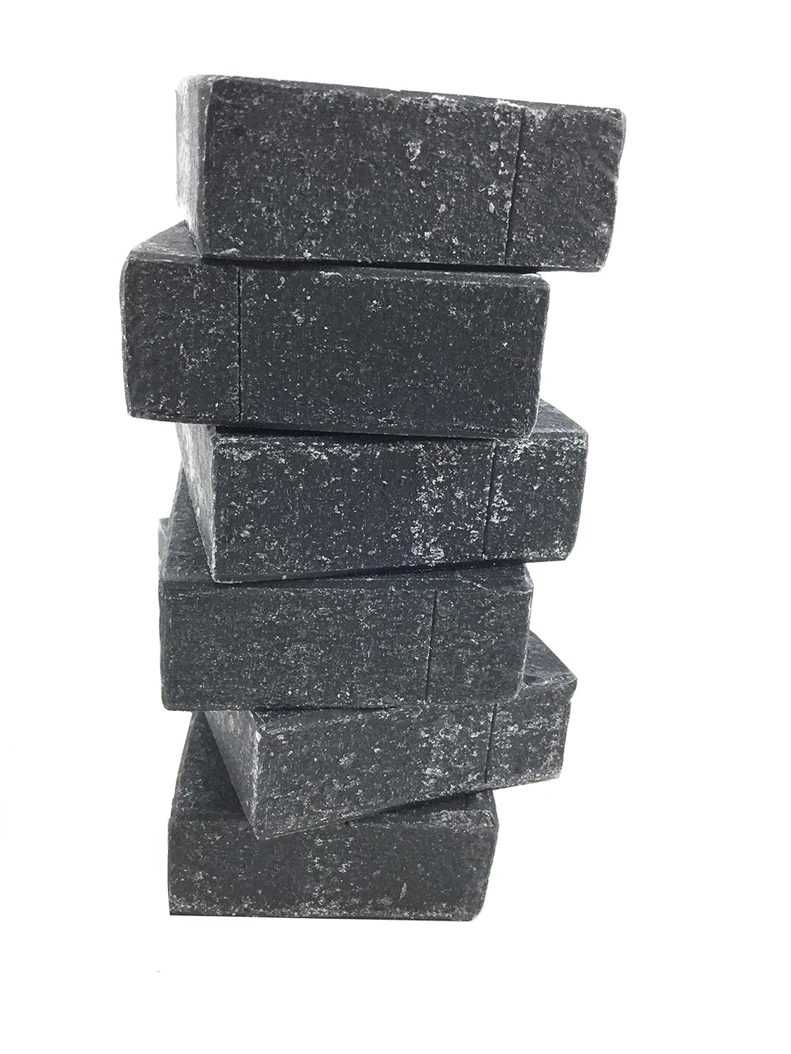Simplici Activated Charcoal Unscented Bar Soap. Bulk 6 Pack. Palm Oil Free. Safe for Acne, Eczema, Psoriasis Safe. Body Wash For Oily Skin - Face, Facial, Hand. Black, Lye Soap 4.5  Bars