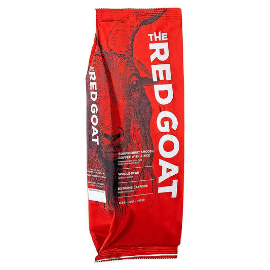 The Red Goat Whole Bean Strong Coffee | Extreme-Caffeine Coffee | Strongest Coffee on the Market | Delicious Smooth & Strong Coffee Flavor | Roasted Coffee