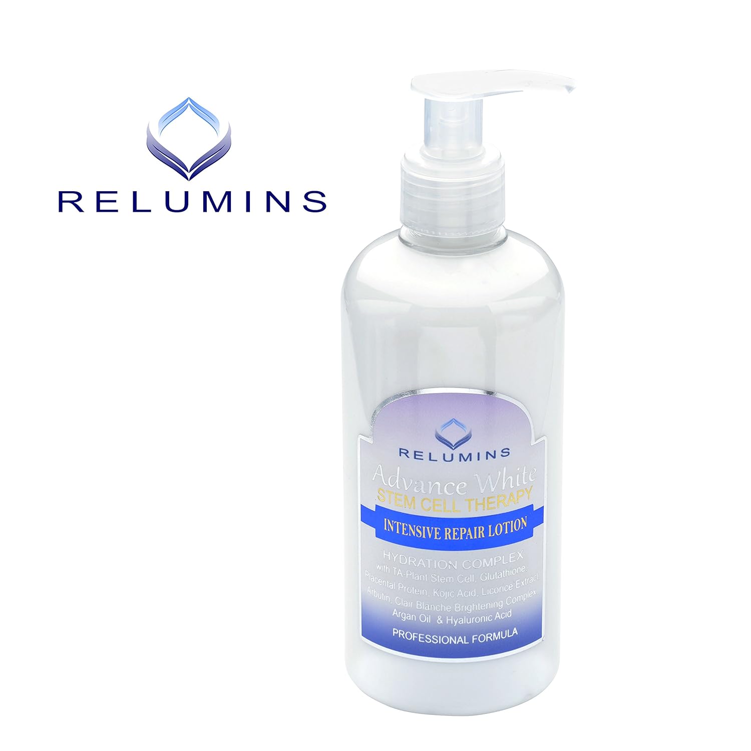 Relumins 3 Bottles of Authentic Advance White Stem Cell Therapy Intensive Repair Lotion- Most Advanced Skin Lightening & Repair