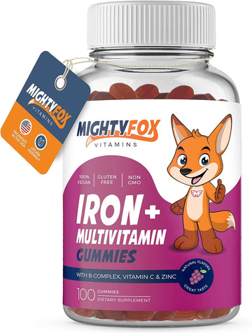 Iron Gummies for Kids ? Non-GMO Kids Vitamins with Iron - Gluten-Free