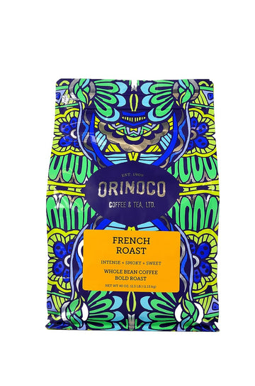 Orinoco French Roast  bag, Bold Roast, Whole Bean Coffee, 100% Arabica beans