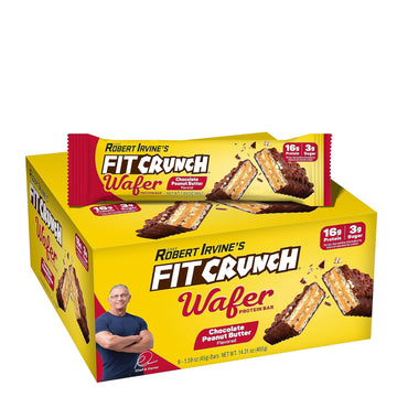 FITCRUNCH Wafer Protein Bars, Designed by Robert Irvine, 16g of Protei1.59 Ounces