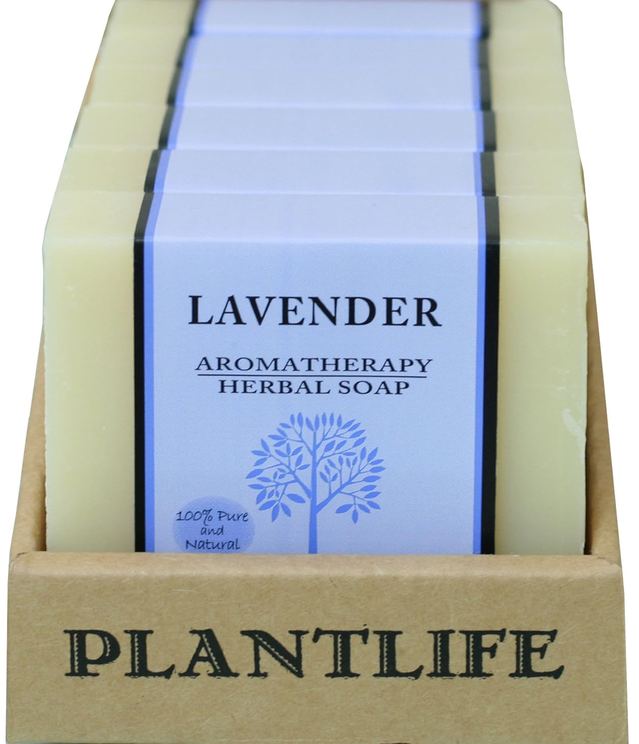 Plantlife Lavender 6-pack Bar Soap - Moisturizing and Soothing Soap for Your Skin - Hand Crafted Using Plant-Based Ingredients - Made in California 4 Bar