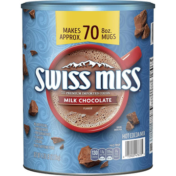 Swiss Miss Milk Chocolate Flavor Hot Cocoa Mix, Canister