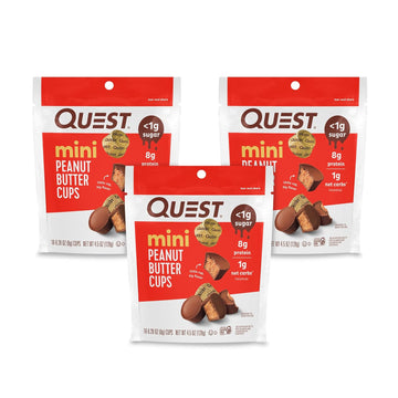 Quest Nutrition Mini Peanut Butter Cups, High Protein, Low Carb, Glute1.14 Pounds