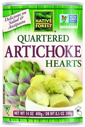 Native Forest Artichoke Hearts Quartered, 14 Ounce Cans (Pack of 6)14 1.23 Pounds