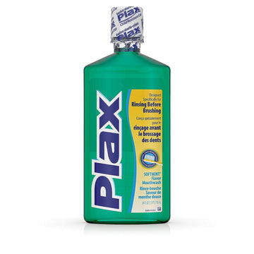 Plax Advanced PreBrushing Dental Rinse, Soft Mint, 24