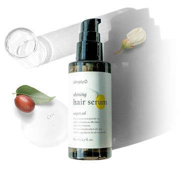 simplyO Shining Hair Serum for Hair Repair | Nourishing Argan Oil | for Frizzy, Dry, and Damaged Hair | Cruelty Free, Ve