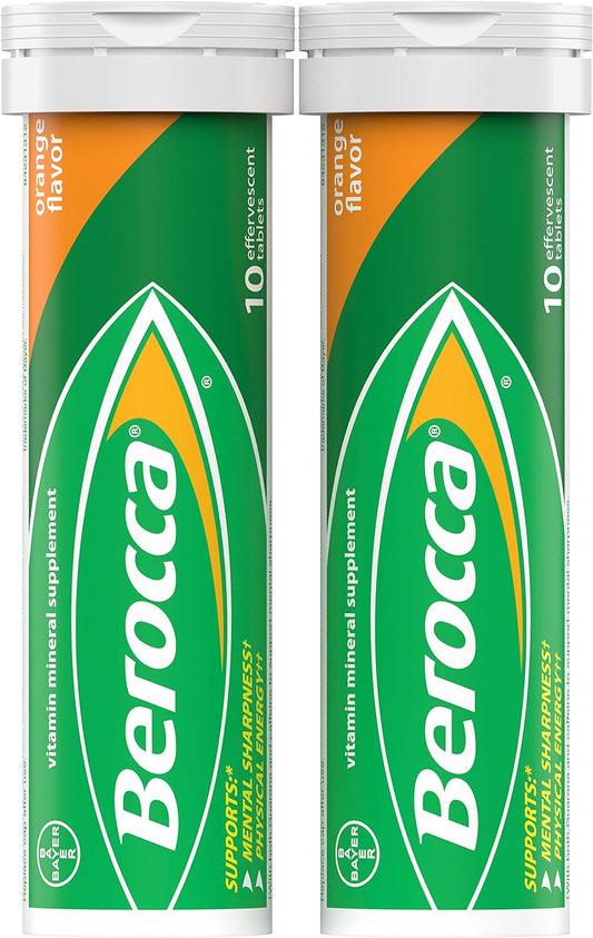 Berocca Energy Vitamin Supplement For Mental Sharpness And Physical En
