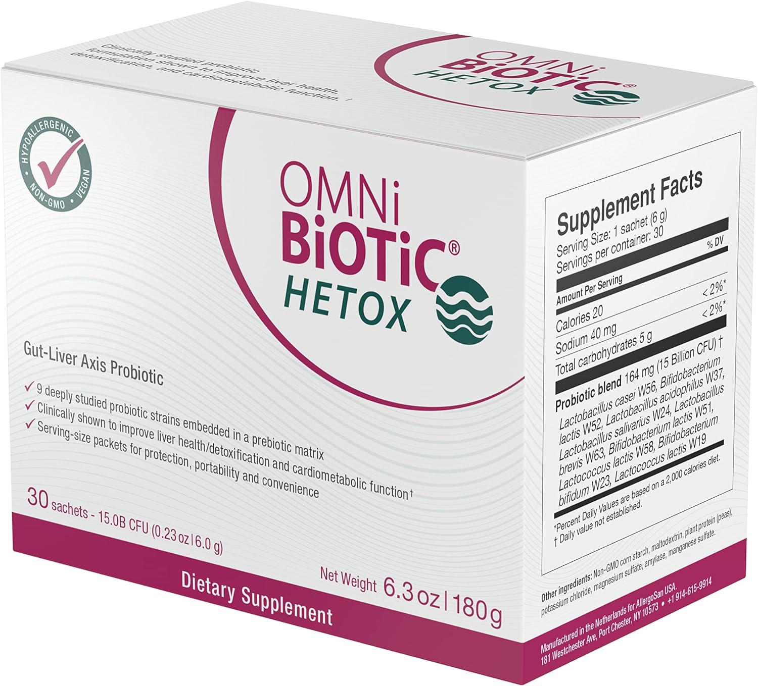 Omni Biotic Hetox Probiotic Liver Detox - Bifidobacterium & Lactobacil