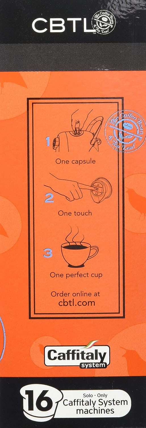 The Coffee Bean & Tea Leaf, Single Origin Premium Espresso Capsules for Caffitaly Brewers, 16-Count Pods