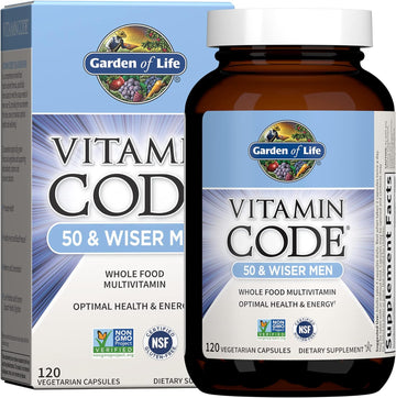 Garden Of Life Multivitamin For Men, Vitamin Code 50 & Wiser Men'S Raw