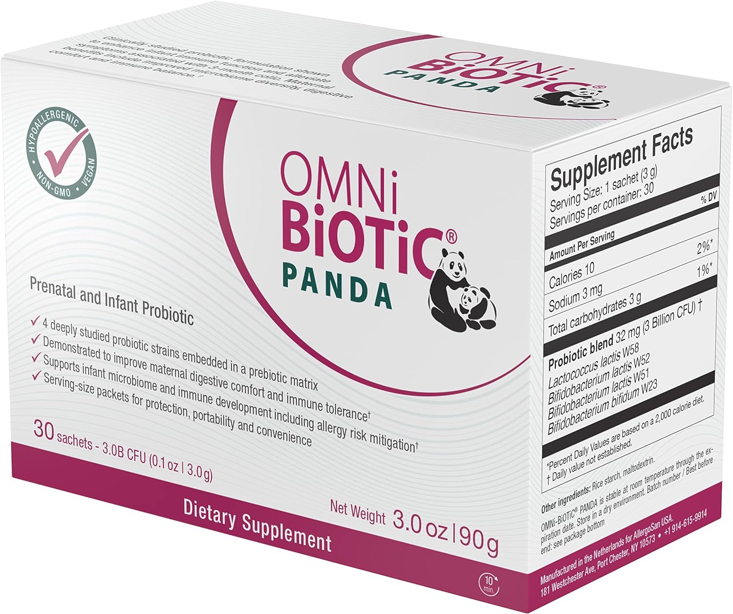 OMNi BiOTiC Panda - Probiotic for Mom and Baby - Prenatal and Infant P