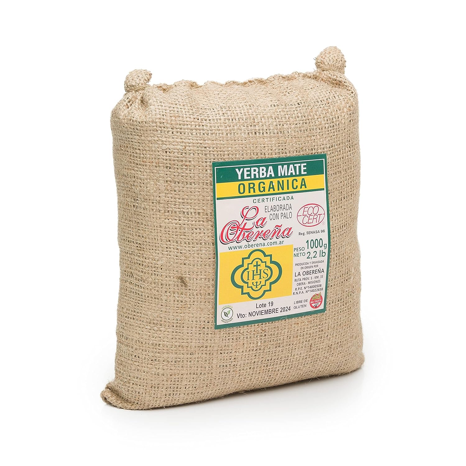 Organic Yerba Mate La Obereña Loose Leaf Tea Traditional South America