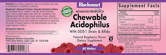 BlueBonnet Advanced Probiotic Chewables with Acidophilus Wafers, 60 Co9.12 Ounces