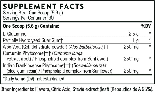 Thorne EnteroMend - Botanical and Amino Acid Formula to Support Intestinal Health - Orange Vanilla avor - 5.