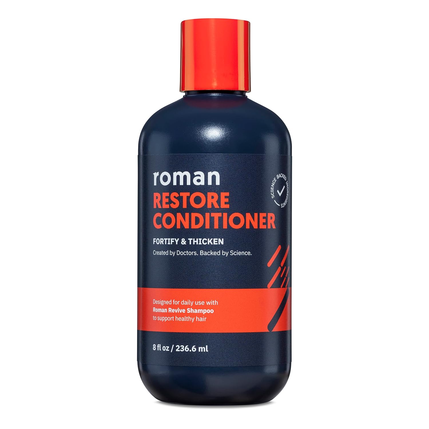 Roman Men's Restore Conditioner with Ingredients to Fortify and Moisturize Hair | With plant proteins, coconut oil, and shea butter | Made without parabens or phthalates | 8