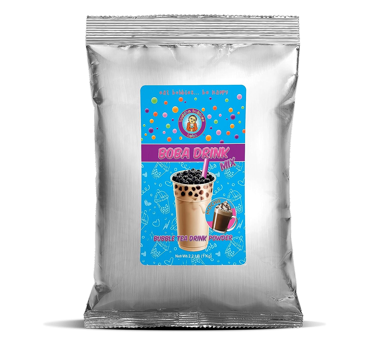 MOCHA FRAP Boba / Bubble Tea Drink Mix Powder By Buddha Bubbles Boba