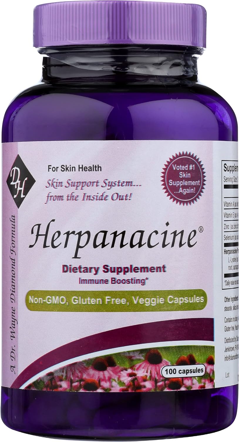 Diamond Herpanacine Herpanacine Skin Support Capsules, 100 Ct