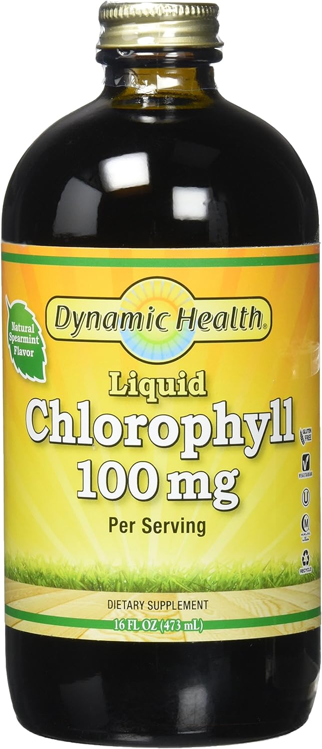 Dynamic Health Liquid Chlorophyll 100mg, 16-Ounce