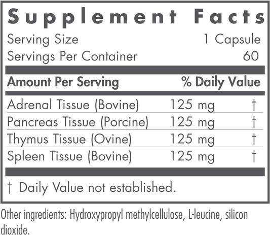 Nutricology Immoplex Glandular, Vegicaps, 60-Count