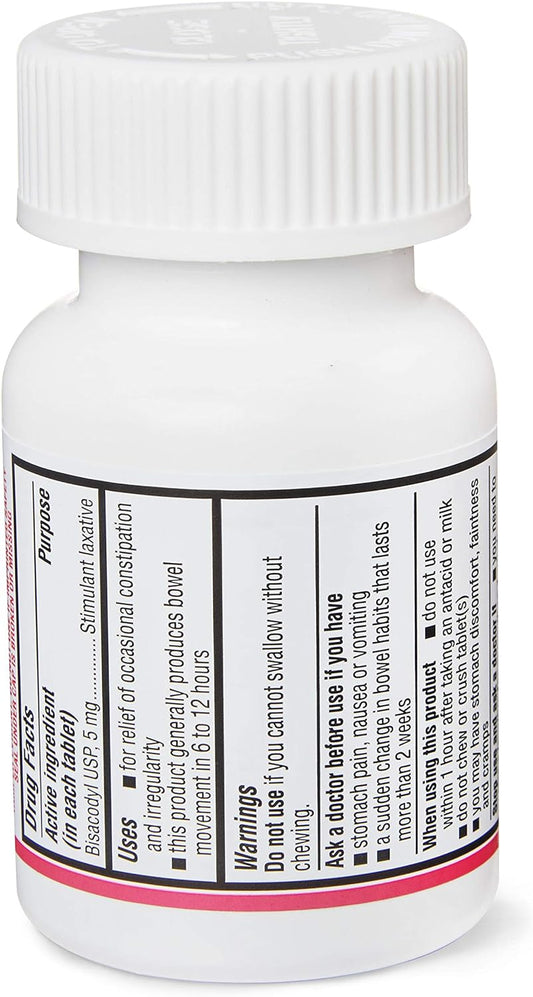 Women's Laxative Tablets, Bisacodyl 5mg 200ct (Two 100ct Bottles) by E2.08 Ounces