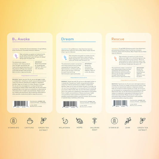 La Mend The Good Patch Get Balance Mixed Bundle - Vitamin B12 Awake, R