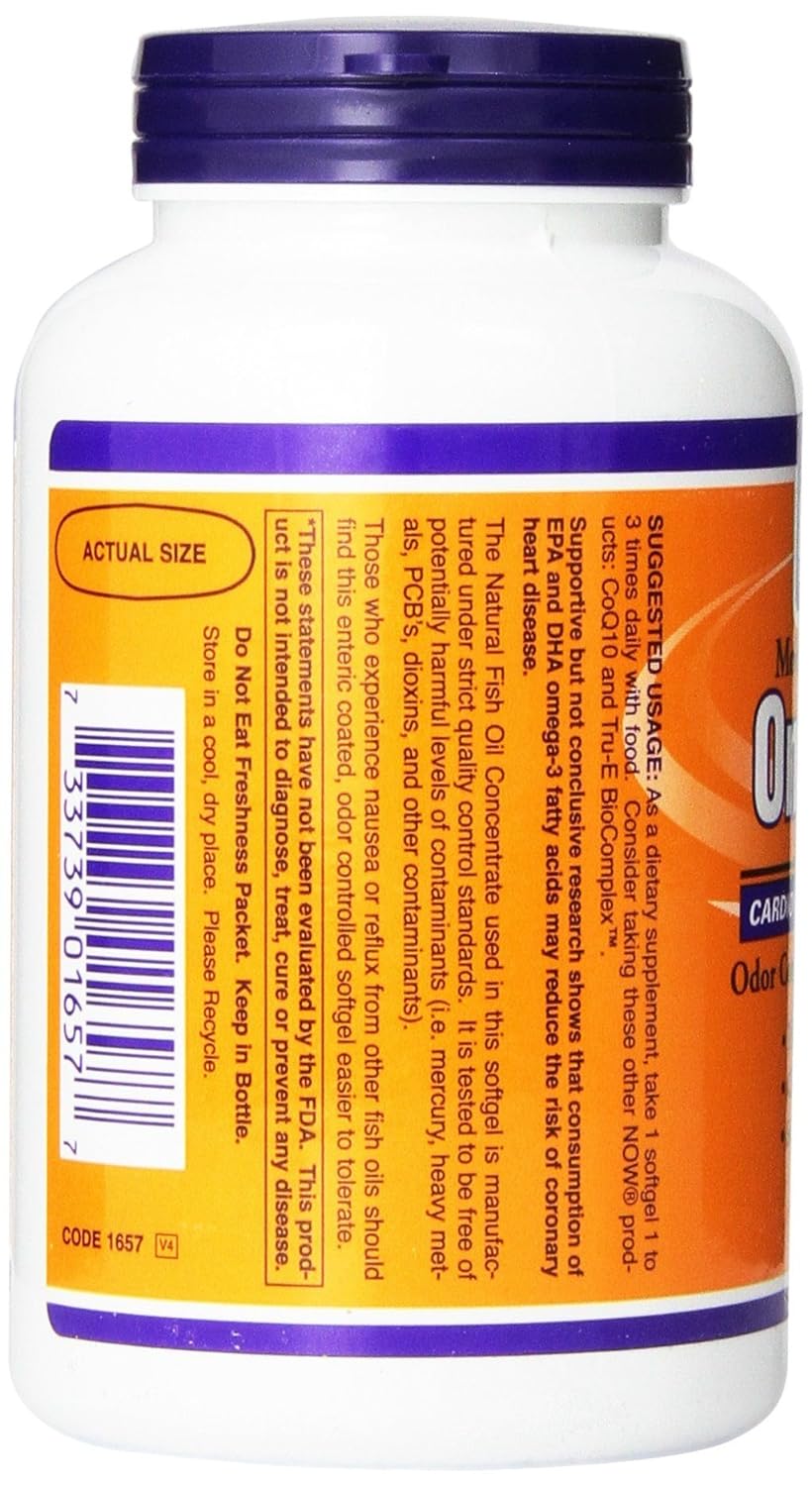 Molecularly Distilled Omega-3 1000 Milligrams 180 Sgels Fish