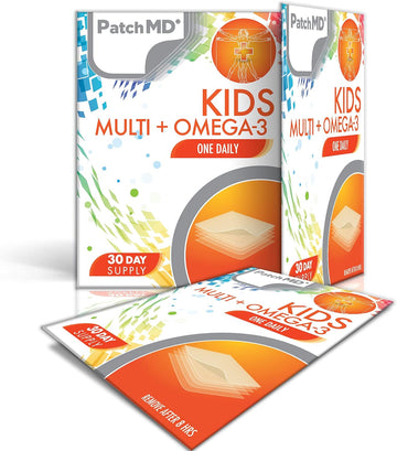 PatchMD Kids Multivitamin Omega-3 Topical Patches - 30 Days Supply