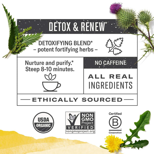 Numi Organic Tea Dandelion Detox, 16 Count (Pack of 3)