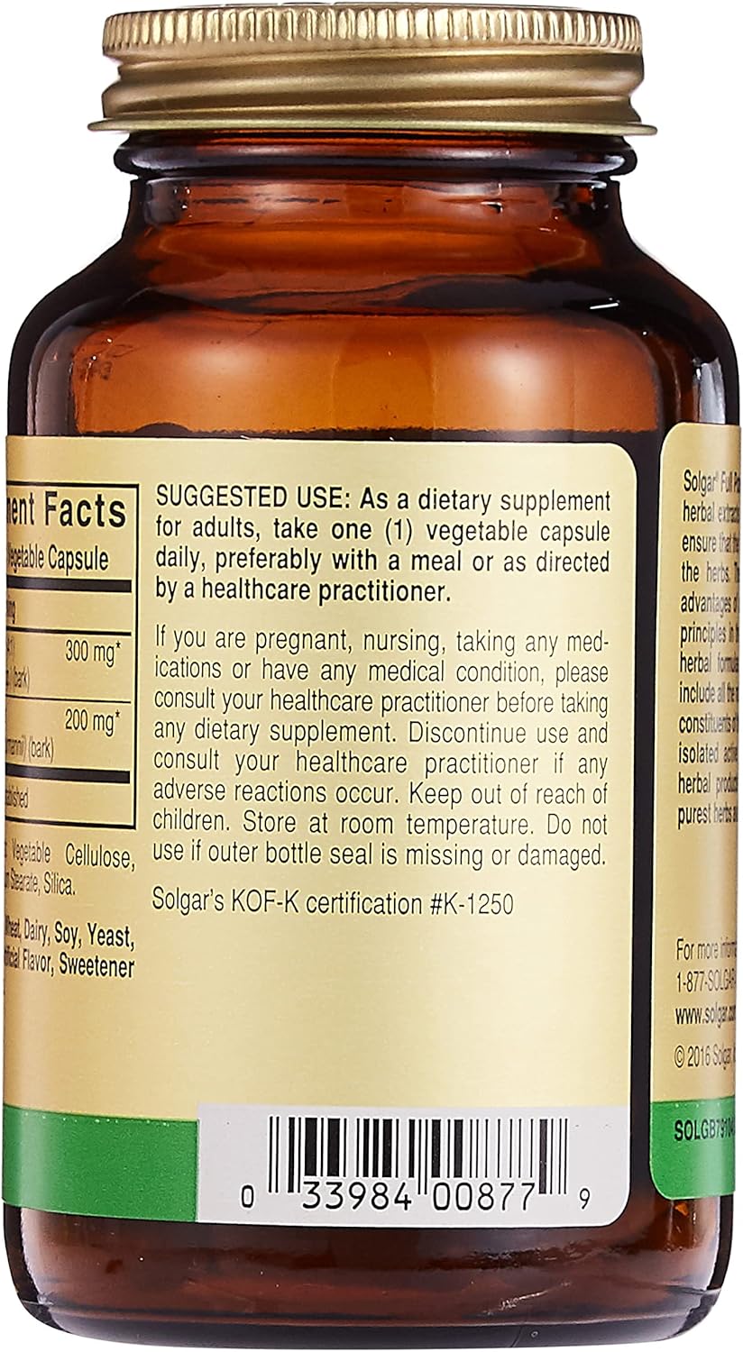 Solgar Cinnamon, 100 Vegetable Capsules - Full Potency (FP) - Supports