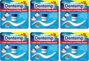 Dentemp Repair Lost Fillings & Loose Caps Max Strength (6 Pack)