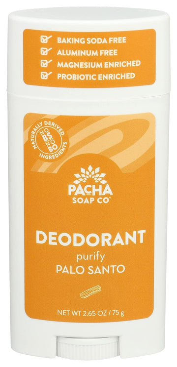 PACHA SOAP Palo Santo Deodorant, 2.65