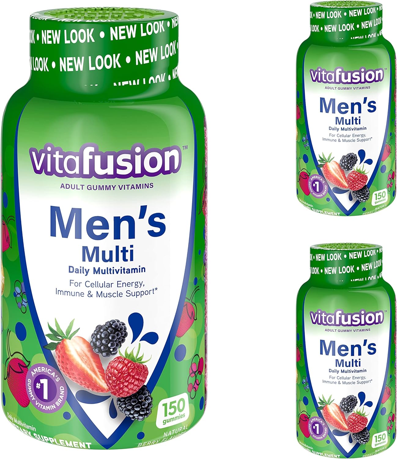 Vitafusion Men's Gummy Vitamins, 150 Count (Pack of 3)
