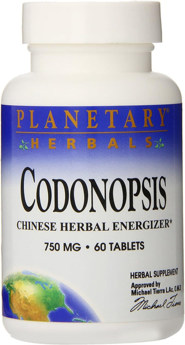 Planetary Herbals Codonopsis Tablets, 750 mg, 60 Count