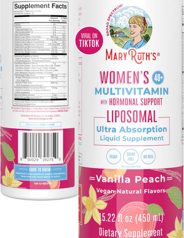 Maryruth'S Vitamin Drop For Women 40+ | Sugar Free Multivitamin Liquid