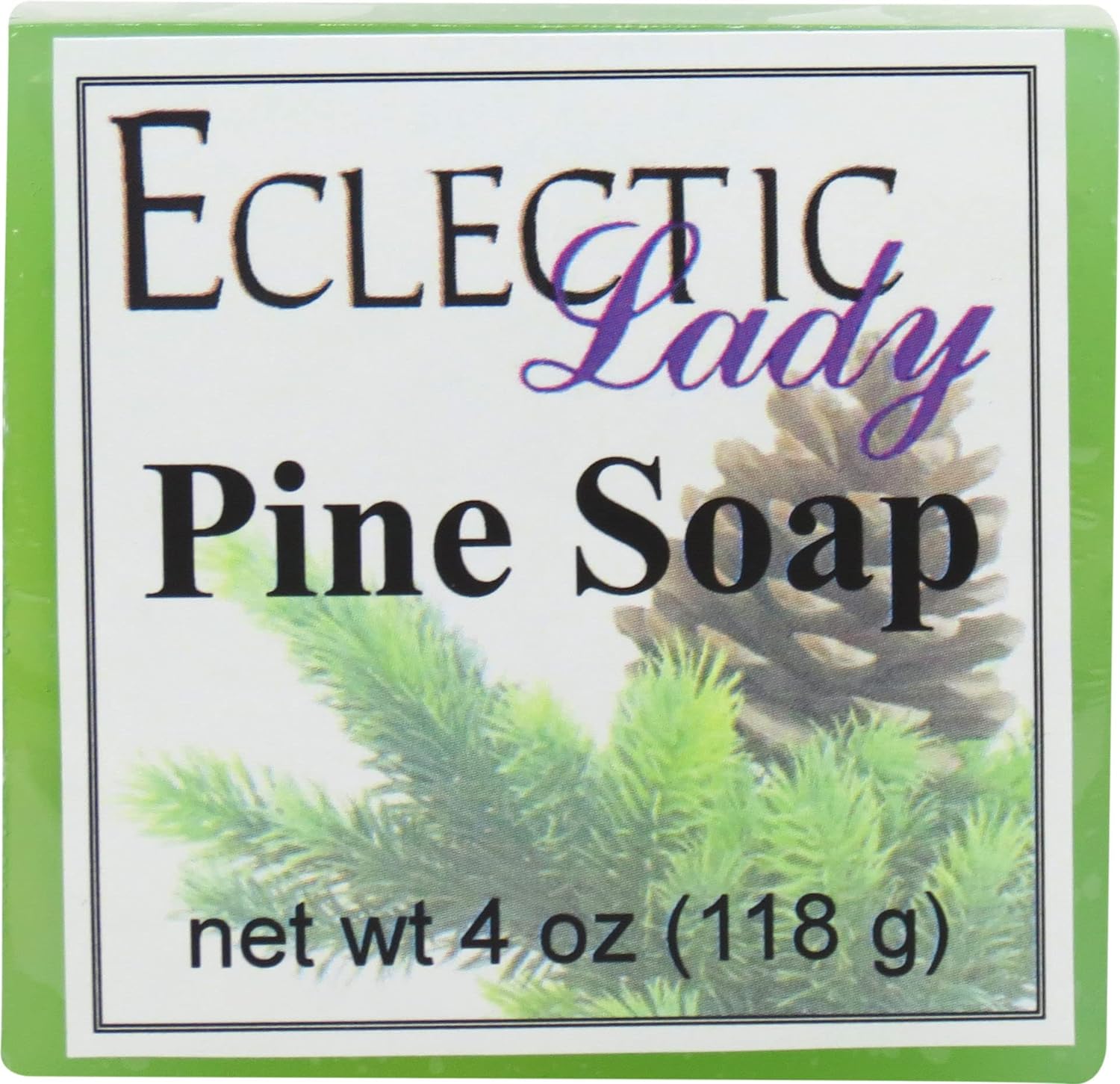 Pine Glycerin Soap by Eclectic Lady, 4  Bar