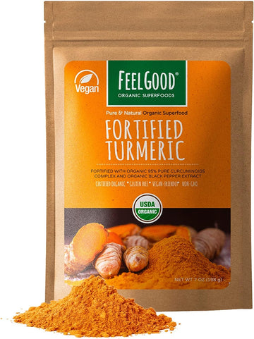 FeelGood Organic Superfoods Fortified Turmeric Powder with C